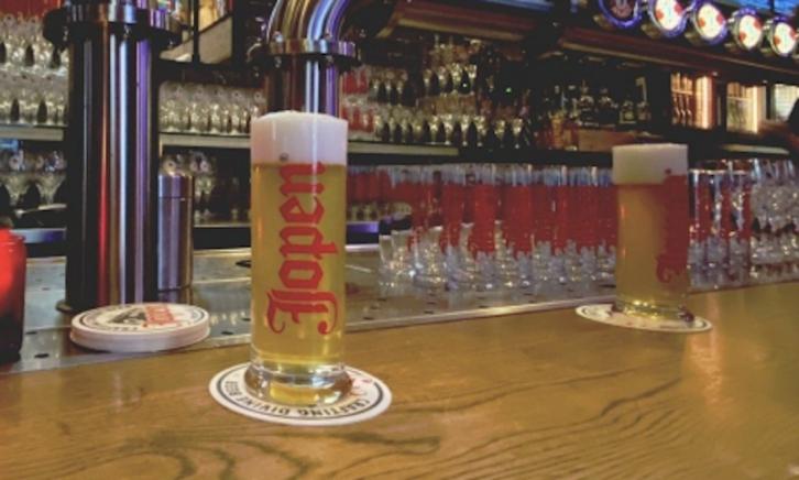 Jopen Craft Pilsener op de bar Jopen Craft Pilsener op de bar